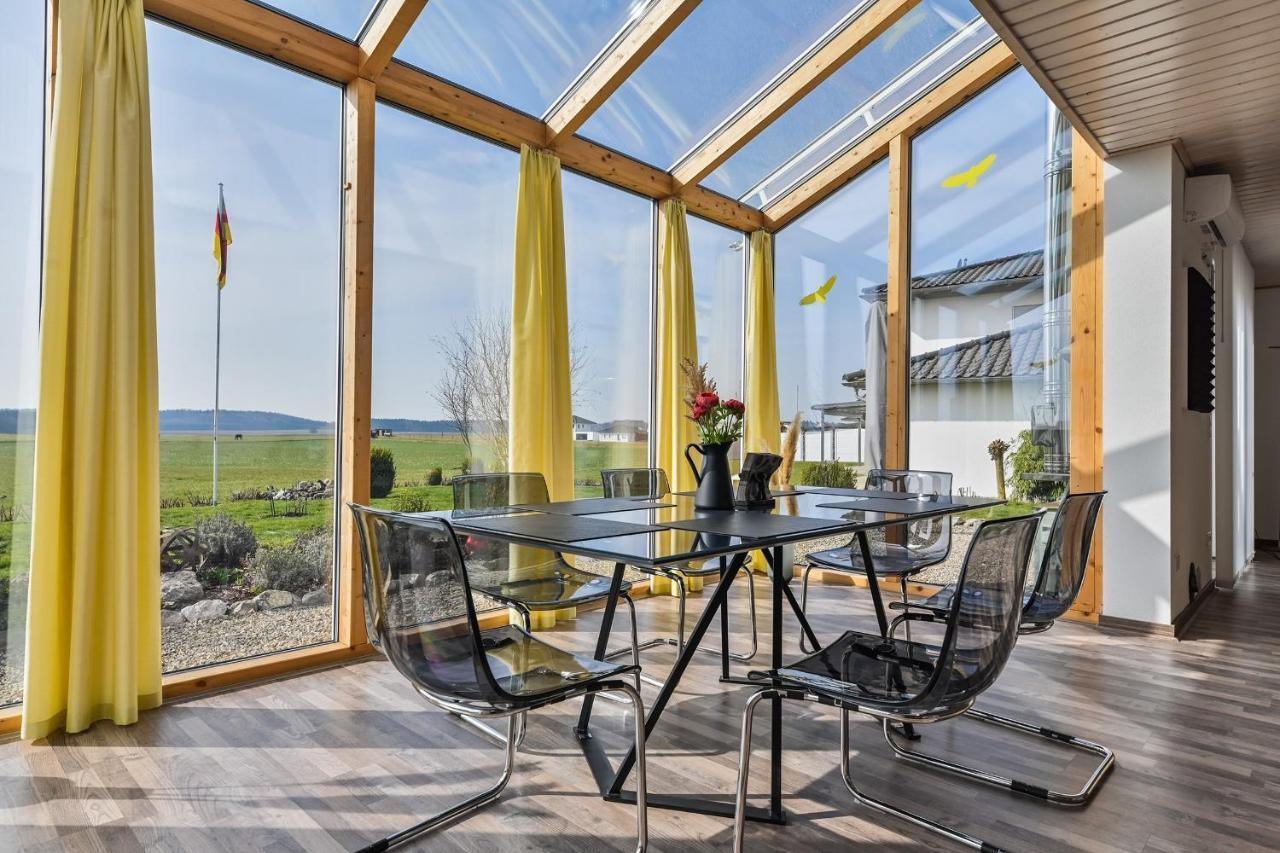 Ruhige Ferienwohnung Mit Panoramablick Ingoldingen Bagian luar foto