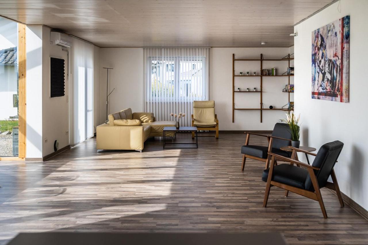 Ruhige Ferienwohnung Mit Panoramablick Ingoldingen Bagian luar foto