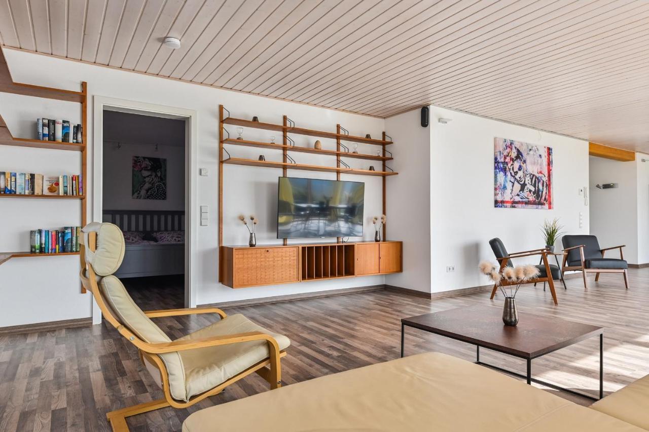 Ruhige Ferienwohnung Mit Panoramablick Ingoldingen Bagian luar foto