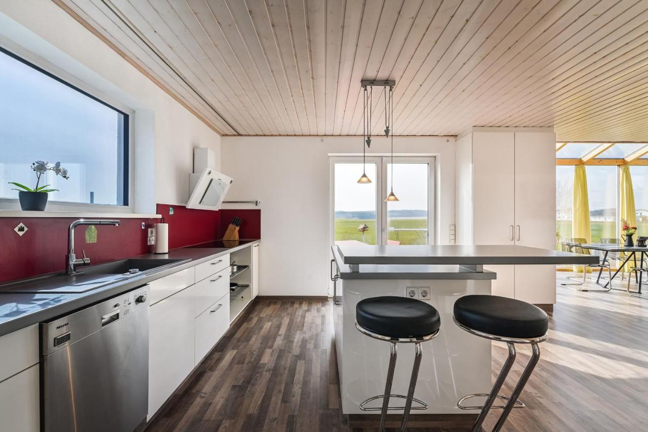 Ruhige Ferienwohnung Mit Panoramablick Ingoldingen Bagian luar foto