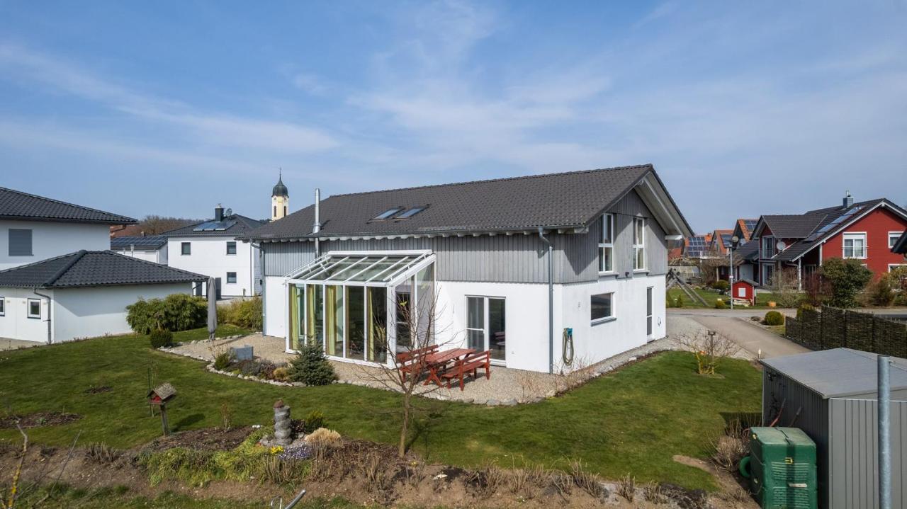 Ruhige Ferienwohnung Mit Panoramablick Ingoldingen Bagian luar foto