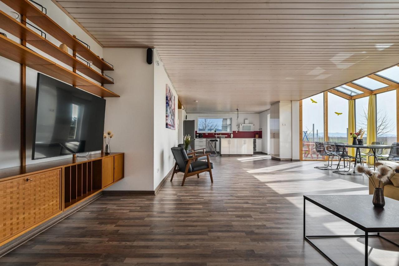 Ruhige Ferienwohnung Mit Panoramablick Ingoldingen Bagian luar foto